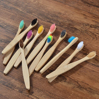 10-Pack Toothbrushes Suits Adults and Kids Soft Bristles Bamboo Toothbrush Eco Friendly Tooth Brush Nylon Bamboo Toothbrush