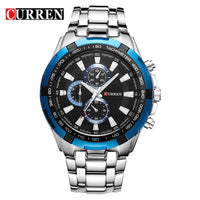 CURREN - Original 2024 New Curren Luxury Brand Watches Men Quartz Fashion Casual Male Sports Watch Full Steel Military Watches Relogio Masculino