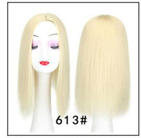 Women Synthetic Hair Pieces 3 Clips in One Piece Hair Extension Long Straight High Temperature Fiber for Lady