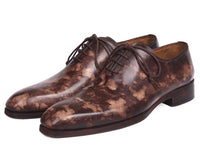 Paul Parkman Camouflage Hand-Painted Wholecut Oxfords Brown (ID#CM37BRW)