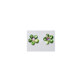 Earrings 'Flower' - Color Green