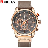 Top Brand Luxury CURREN Fashion Leather Strap Quartz Men Watches Casual Date Business Male Wristwatches Clock Montre Homme