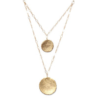 Original Double Strand Coin Necklace