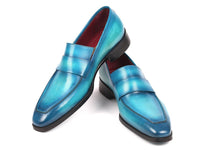 Paul Parkman Men's Loafers Turquoise (ID#093-TRQ)