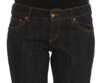 Jeans elasticizzati taglio dritto in cotone blu-W34