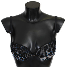 Intimo reggiseno in nylon con pizzo nero-IT3/M