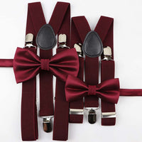 Nice Suspenders Bowtie Sets Mens Women Boys Girls Baby Kids Party Wedding Y-Back Shirt Braces Butterfly Belt Bow Tie Pants Jeans