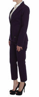 Abito Blazer Cappotto A Righe Viola A Righe-IT48/XL