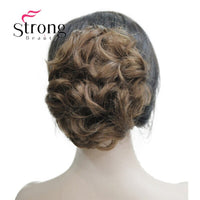 StrongBeauty Short Ponytail Hair Piece Extension Synthetic Hair Wavy Claw Clip in/on Hairpiece COLOUR CHOICES