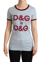 T-shirt D&G Top Girocollo Blu-IT36/XXS