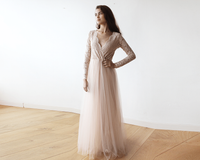 BLUSHFASHION - Original Blush Tulle and Lace Dress #1125