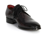 Paul Parkman Men's Anthracite Black Derby Shoes (ID#054F-ANTBLK)