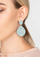 MONTE CARLO - Original Earring Aqua Blue Silver