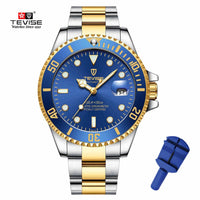 Drop Shipping Tevise Top Brand Men Mechanical Watch Automatic Fashion Luxury Stainless Steel Male Clock Relogio Masculino 2020