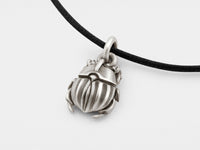 Original Scarab Beetle Pendant in Sterling Silver