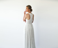 BLUSHFASHION - Original Halter Neckline  Wedding Dress With Pockets  #1221