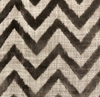 Oblique Zigzag Luxury Throw Pillow in Beige Tones