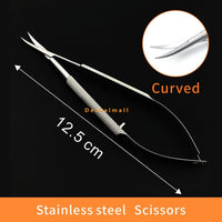 New Microsurgical Instruments 12.5cm Scissors+Needle Holders +Tweezers Stainless Steel Surgical Tool