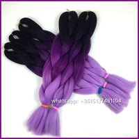 Desire for Hair 10packs Per Lot 24inch 100g Synthetic Braiding Hair Jumbo Braids 3 Tone Omber Blonde Lavender Color