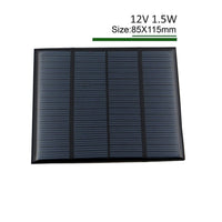 10pcs Solar Panel 12V Car RV Batteries 12VDC 150mA 160mA 167mA 208mA 250mA 83mA 278mA 18V Mini Solar Battery Charger