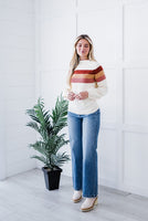 LIVING FREE BEAUTY - Original Cuddle Up Striped Sweater