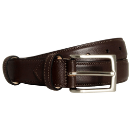 30 Mm Sartorial Fine-Grained Leather Belt Brown