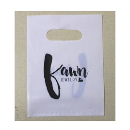 15x20cm Custom  Packaging and Shopping Print Logo Gift Plastic Bags