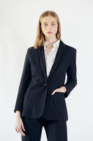 LE REUSSI - Original Power Woman- Black/White Stripes Jacket