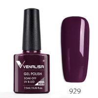 VENALISA - 10 Pcs Nail Enamel Gel Polish 7.5ml Base Coat No Wipe Long Wear Top Coat Full Coverage Color Nail Polish Lacquer Varnish