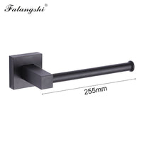 Aluminum Bathroom Accessories Black Towel Rack Towel Ring Hair Dryer Holder Wall Mounted Toilet Paper Holder Soap Basket WB8813