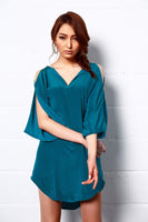 LAGEROSE - Original Royal Shine Silk Tunic Dress