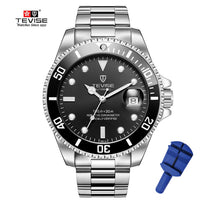 Drop Shipping Tevise Top Brand Men Mechanical Watch Automatic Fashion Luxury Stainless Steel Male Clock Relogio Masculino 2020