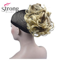 StrongBeauty Short Curly Clip in Claw Ponytail Hair Extension Synthetic Hairpiece 80g With a Jaw/Claw Clip