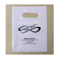 15x20cm Custom  Packaging and Shopping Print Logo Gift Plastic Bags