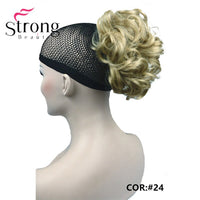 StrongBeauty Short Ponytail Hair Piece Extension Synthetic Hair Wavy Claw Clip in/on Hairpiece COLOUR CHOICES