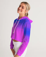 FIND YOUR COAST APPAREL - Original Women's Summer Eclipse Cropped Long Sleeve Hoodie