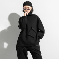 MARIGOLDSHADOWS - Original Tamaka Pocket Turtleneck Long Sleeve Shirt