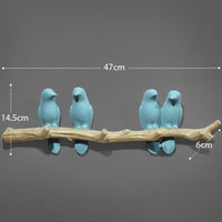 Wall Decorations Home Accessories Living Room Hanger Resin Bird Hanger Key Kitchen Coat Clothes Towel Hooks Hat Handbag Holder