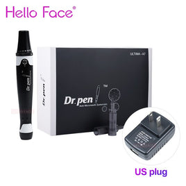 New Dr. Pen A7 Derma Pen Facial Care Massager Auto McRo Needle Cartridges Pen Wired Microneedling System