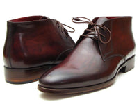 Paul Parkman Men's Chukka Boots Brown & Bordeaux (ID#CK43E8)