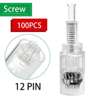 RAIULEKO - Original 100/50/20pcs Screw Bayonet Cartridge Replacement for Dr.imp Pen Micro Needle 9 Pin/12 Pin/36 Pin/3d/5d Nano