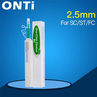 ONTi 2pcs One-Click Cleaner Optical Fiber Cleaner Pen Cleans 2.5mm SC FC ST and 1.25mm LC MU Connector Over 800 Times