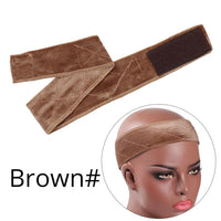 Nunify 2022 New Lace Parting Wig Grip Headband Scarf Comfort Head Band Adjustable Fastern Wig Non-Slip Beige Dark Brown Black