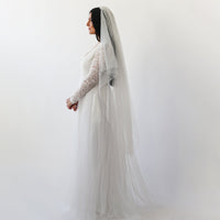 BLUSHFASHION - Original Dots Tulle Wedding Veil #4019