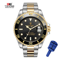 Drop Shipping Tevise Top Brand Men Mechanical Watch Automatic Fashion Luxury Stainless Steel Male Clock Relogio Masculino 2020