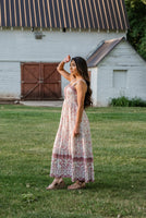 LIVING FREE BEAUTY - Original Boho Chic Floral Maxi Dress