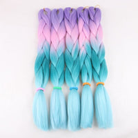 Desire for Hair 10packs Per Lot 24inch 100g Synthetic Braiding Hair Jumbo Braids 3 Tone Omber Blonde Lavender Color