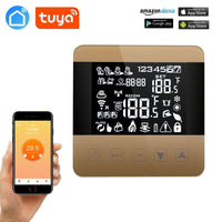 TUYA WiFi Alexa Google Home Smart Thermostat Programmable Winter for Water/Floor Heating Touchscreen Room Temperature Controller