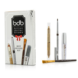 BILLION DOLLAR BROWS - Best Sellers Kit: 1x Universal Brow Pencil 0.27g/0.009oz, 1x Brow Duo Pencil 2.98g/0.1oz, 1x Smudge Brush