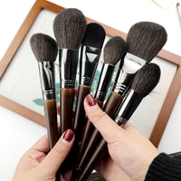 OVW Natural Goat Hair Makeup Brushes Set Professional Kit brocha maquillaje pedzle do makijazu blending smudging brush shader